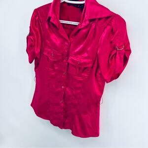 Silk blend y2k top size medium